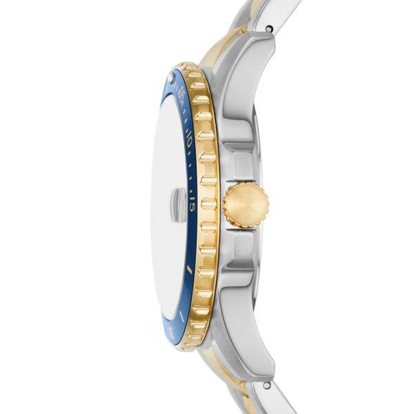Fossil Blue Dive Three-Hand Date Stainless Steel Men's Watch | FS6034