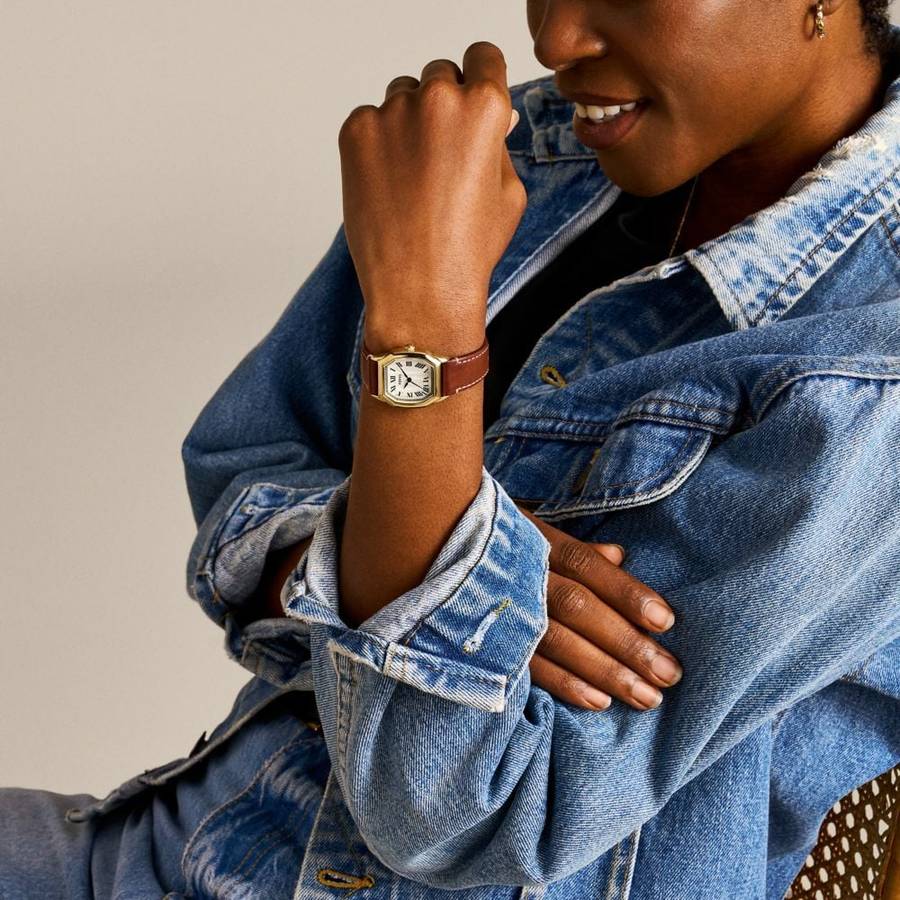 Fossil Harlow Three-Hand, Gold-Tone Stainless Steel Women's Watch | ES5364