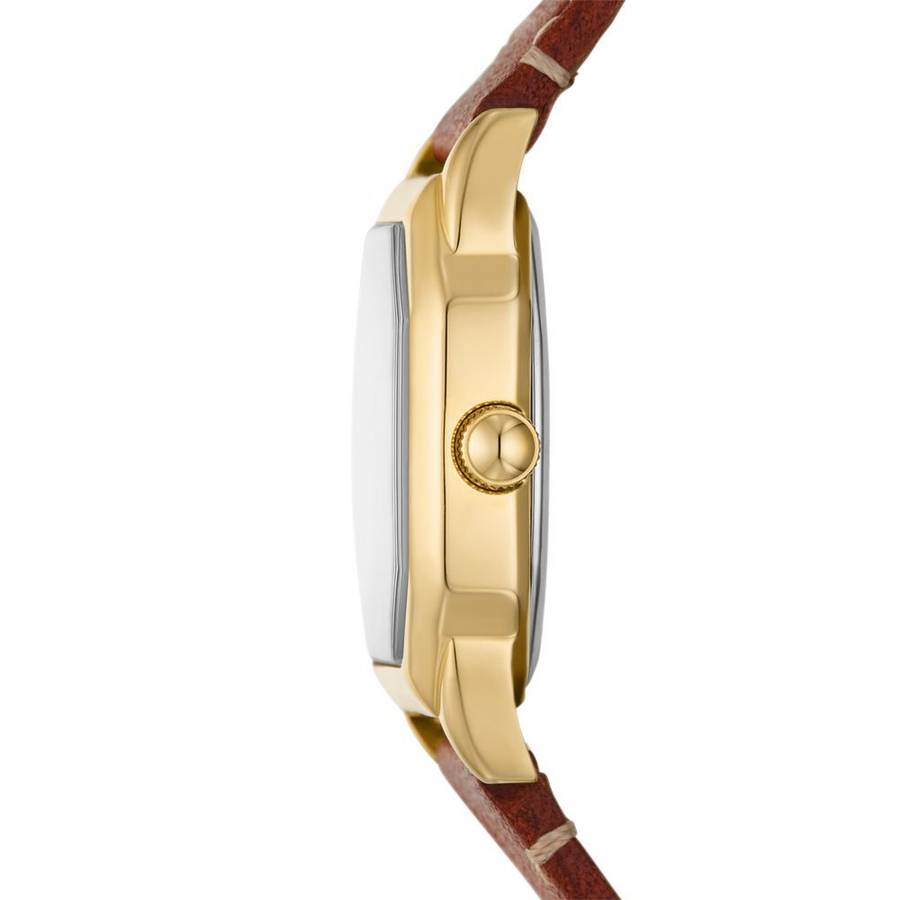 Fossil Harlow Three-Hand, Gold-Tone Stainless Steel Women's Watch | ES5364
