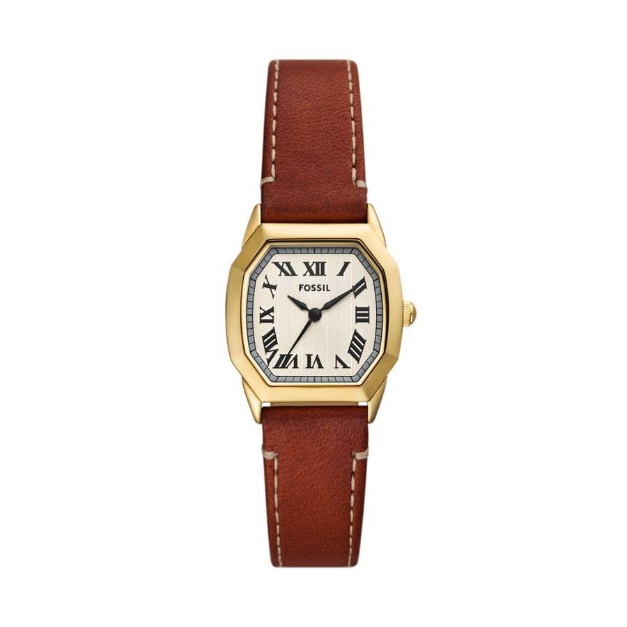 Fossil Harlow Three-Hand, Gold-Tone Stainless Steel Women's Watch | ES5364