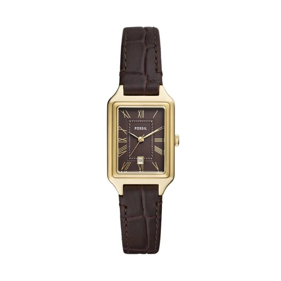 Fossil Raquel Three-Hand Date, Gold-Tone Stainless Steel Women's Watch | ES5367