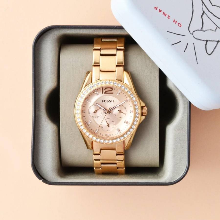 Fossil Riley Rose Gold Women's Watch | ES2811