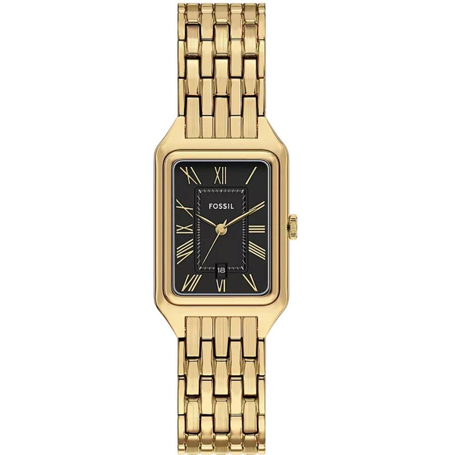 Fossil Raquel Quartz Black Dial Steel Strap Womens Watch | ES5434