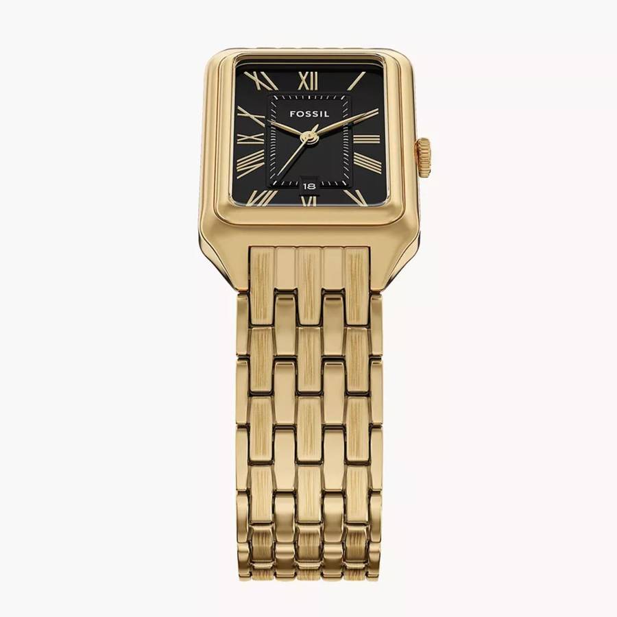 Fossil Raquel Quartz Black Dial Steel Strap Womens Watch | ES5434