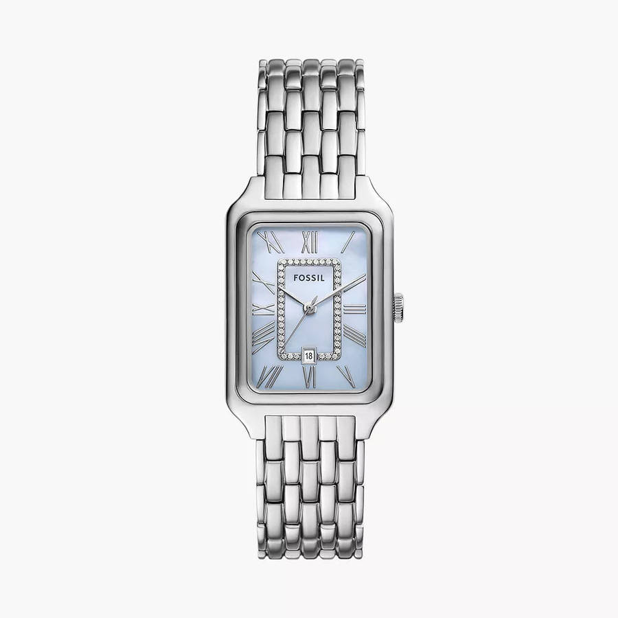 Fossil Raquel Three-Hand blue Dial Stainless Steel Women's Watch | ES5402