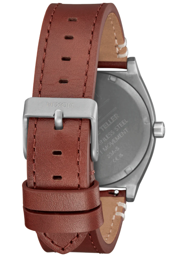 Nixon Time Teller Leather Watch