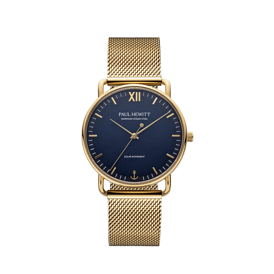 Paul Hewitt Gold Mesh Blue Dial Men's Watch | PH-W-0323
