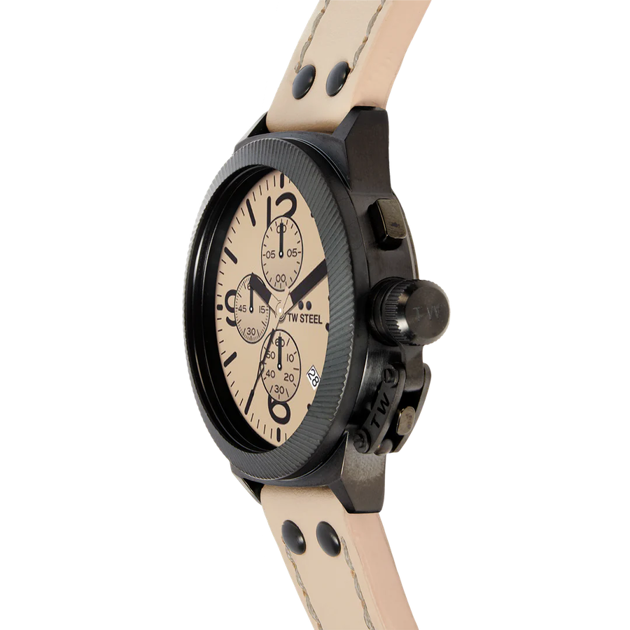 TW Steel Beige Black Chrono Men's Watch | CS117