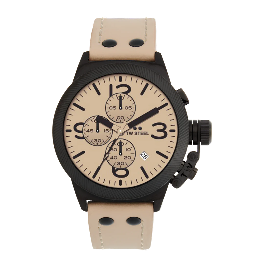 TW Steel Beige Black Chrono Men's Watch | CS117