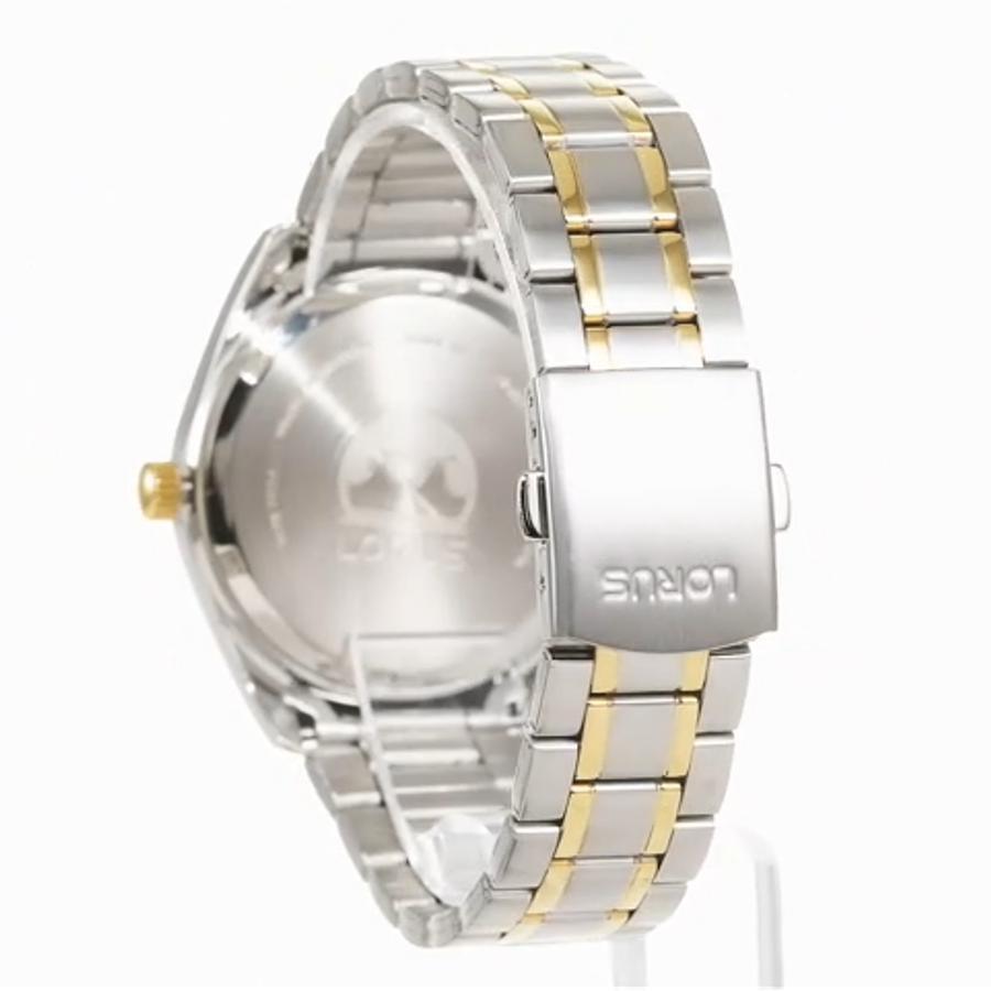 Lorus Two-Tone Stainless Steel White Dial Men's Watch | RH978PX9
