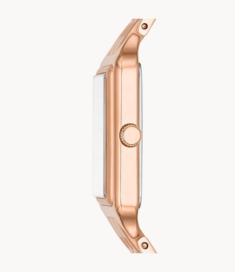 Fossil Raquel Three-Hand Date Rose Gold-Tone Stainless Steel Women's Watch | ES5271