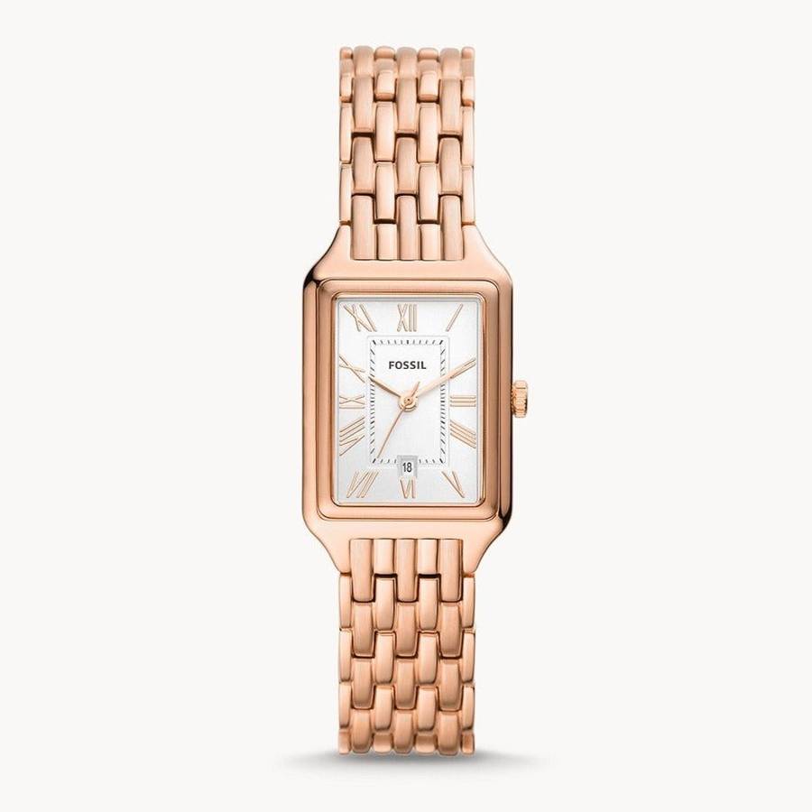 Fossil Raquel Three-Hand Date Rose Gold-Tone Stainless Steel Women's Watch | ES5271