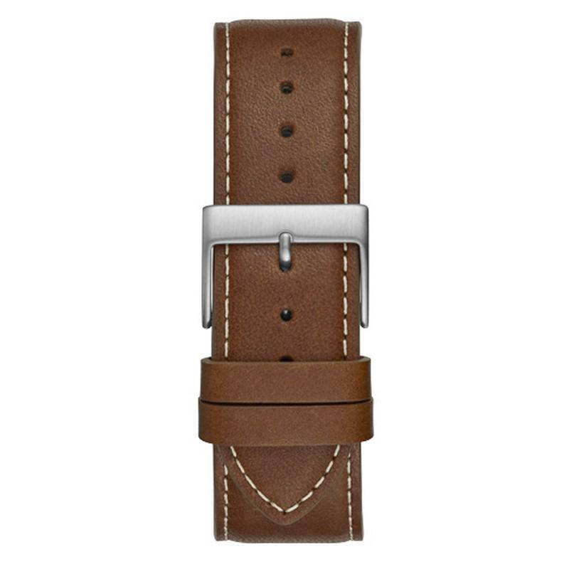 GUESS Hunter Mens Trend Rose Gold/Brown Multi-function Watch W1301G1