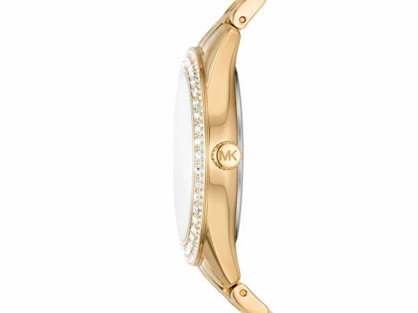 Michael Kors Harlowe Three-Hand Gold-Tone Stainless Steel Woman's Watch | MK4709
