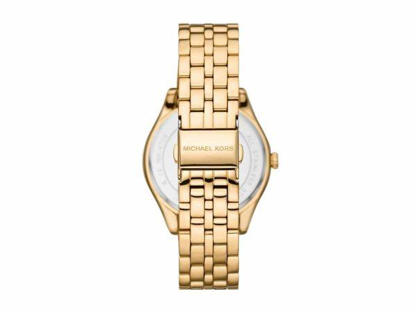 Michael Kors Harlowe Three-Hand Gold-Tone Stainless Steel Woman's Watch | MK4709