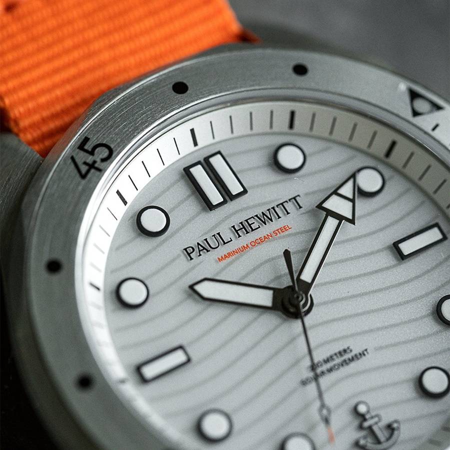 Paul Hewitt Ocean Diver Silver White Nato Men's Watch | PH-W-0479