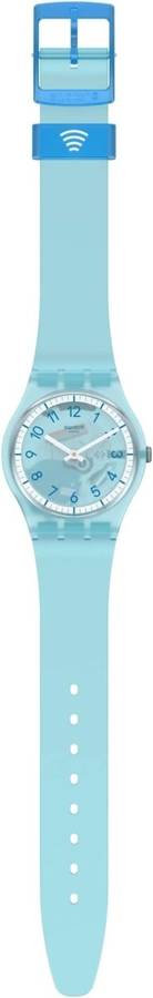 Swatch Lightblue Pay! Blue Woman's Watch | SVHS100-5300