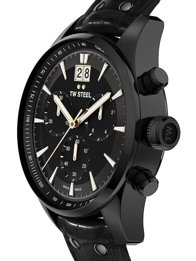 TW Steel ACE Aternus 45mm Black Chronograph Men's Watch | ACE304
