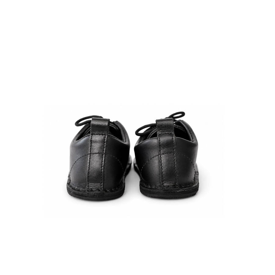 Common Tread Kids Lace-up School Shoe Black