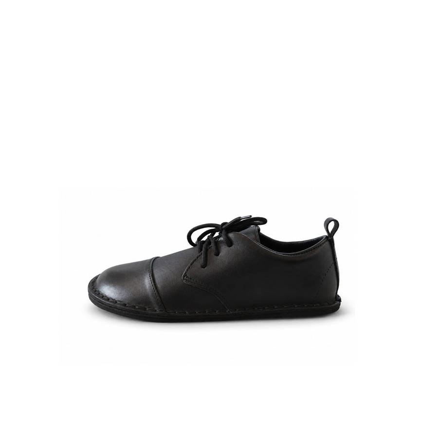 Common Tread Kids Lace-up School Shoe Black