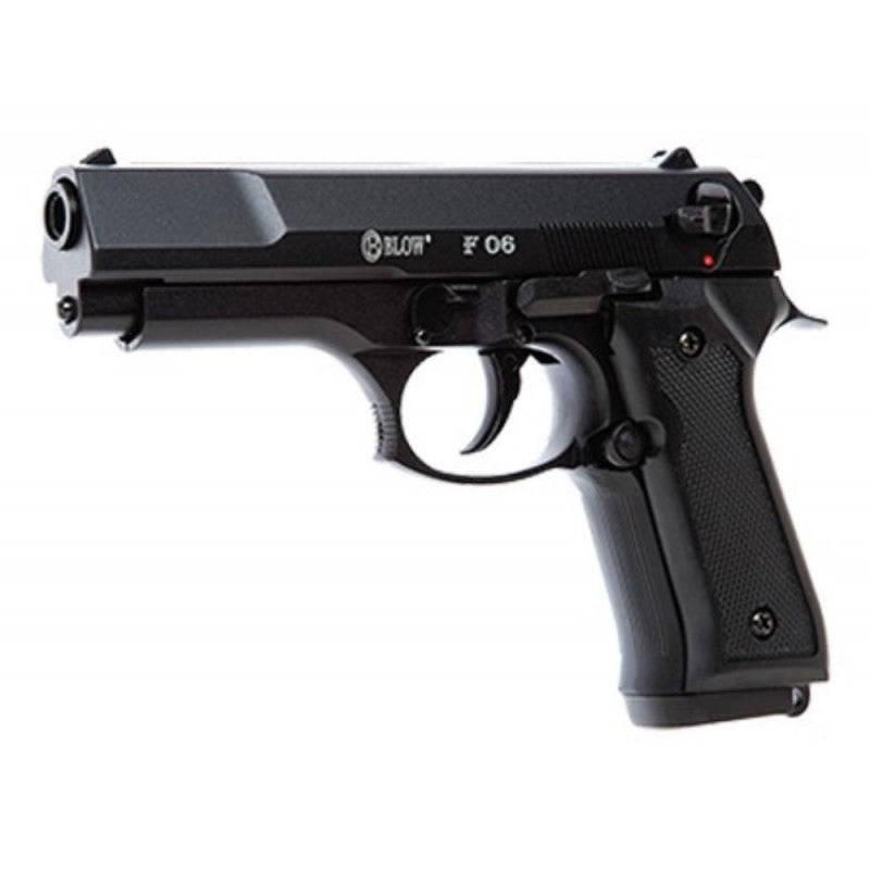 BLOW F06 BLACK BLANK GUN + 10 BLANKS + HOLSTER