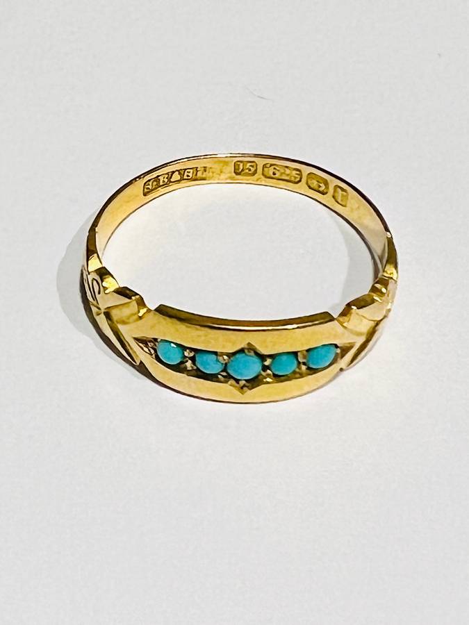 Victorian 15ct Gold and Turquoise Ring