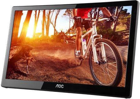 AOC E1659FWU 16" (15.6" viewable), USB 3.0-Powered, Portable LCD / LED Monitor, Retail Box