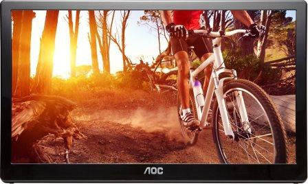 AOC E1659FWU 16" (15.6" viewable), USB 3.0-Powered, Portable LCD / LED Monitor, Retail Box