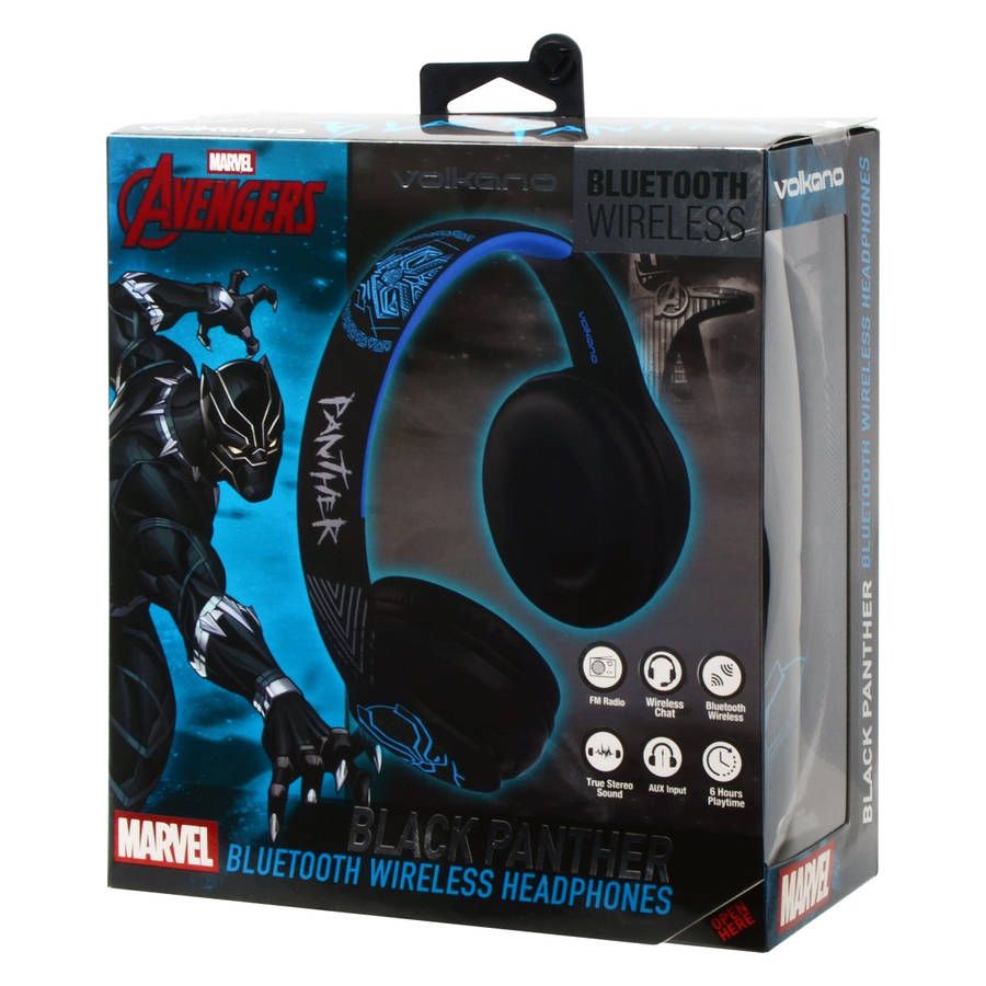 Marvel Adult Bluetooth Headphones - Black Panther