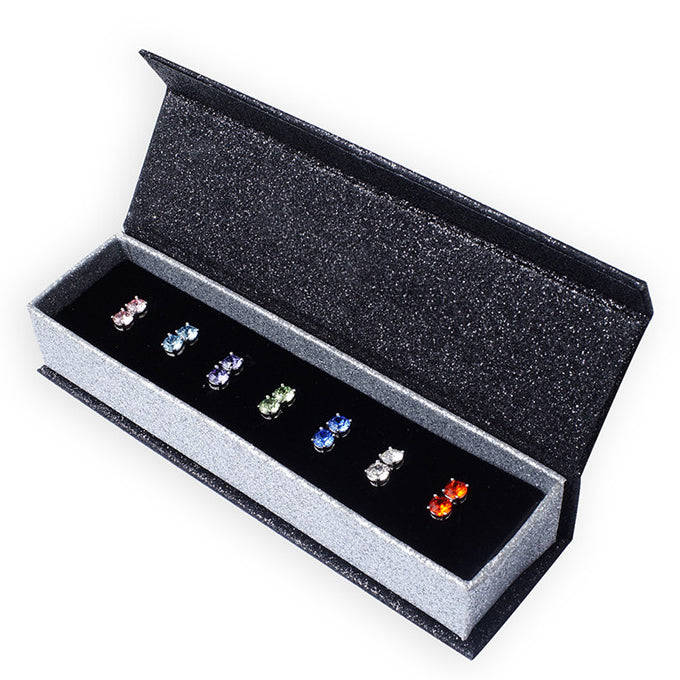 7 Day Earrings Box Set embellished with Crystals from Swarovski