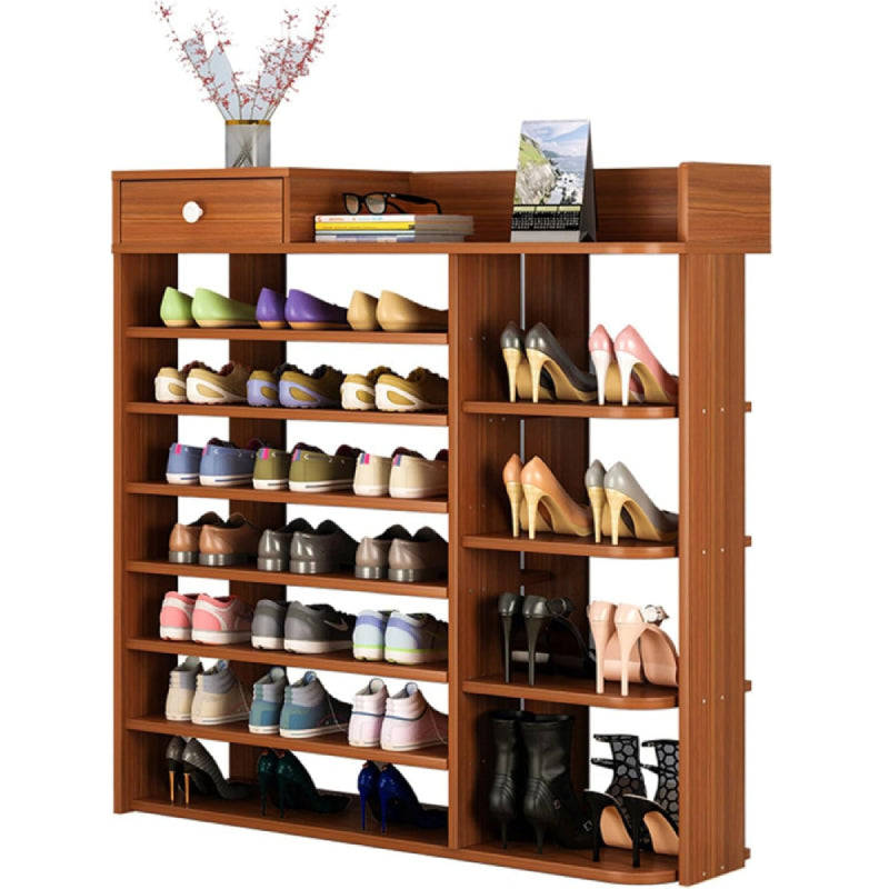Nu Dekor - 7 Tier Multi-Layer Shoe Stand With Cabinet Shelf