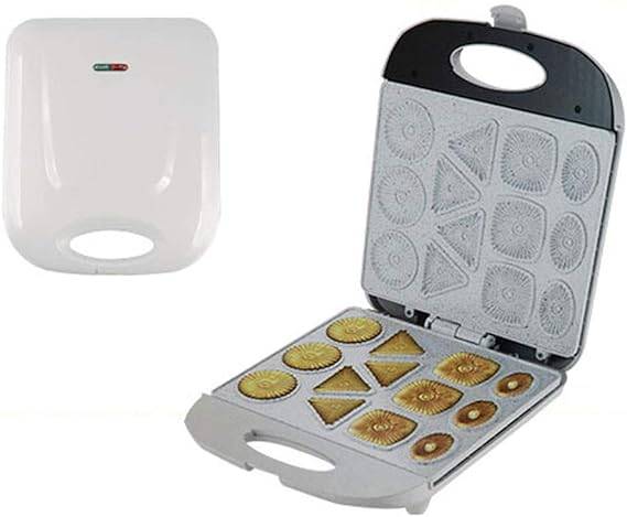 Electric Biscuit Maker, Cake Snack Cookie Machine, Non Stick Mold, Creative Quick Breakfast Kitchen