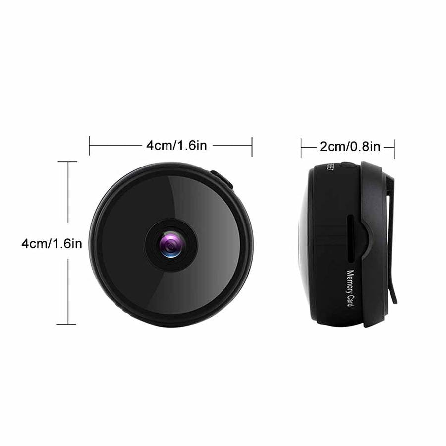 Mini Camera,1080P HD WiFi Mini Sports Camera,Wireless Network 150° Covering Wide Angle DV Night Visi
