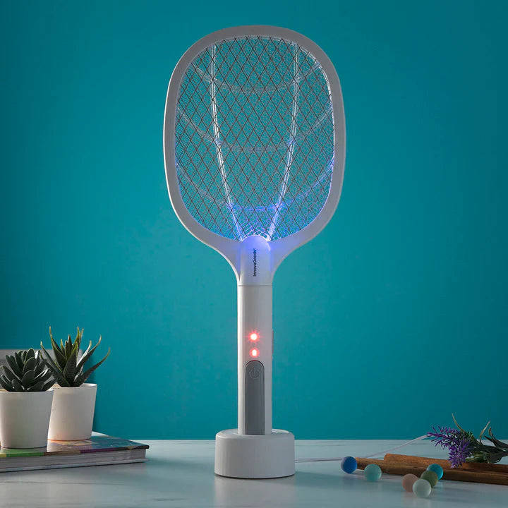 2-in-1 Rechargeable Insect Killing Racket with UV Light