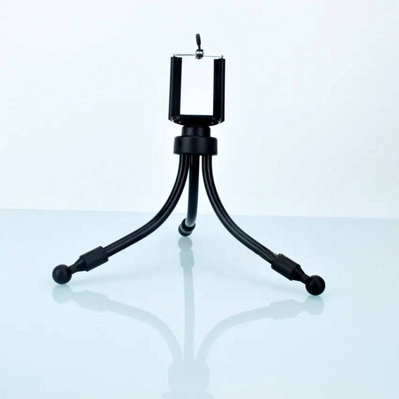 Mini Portable Flexible Universal Tripod With Clip Mount Holder For Mobile Phones