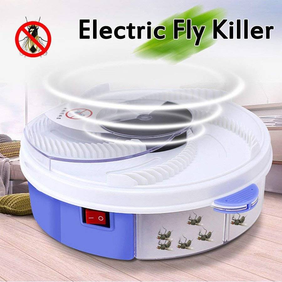 Electric Fly Trap Device with Trapping Food