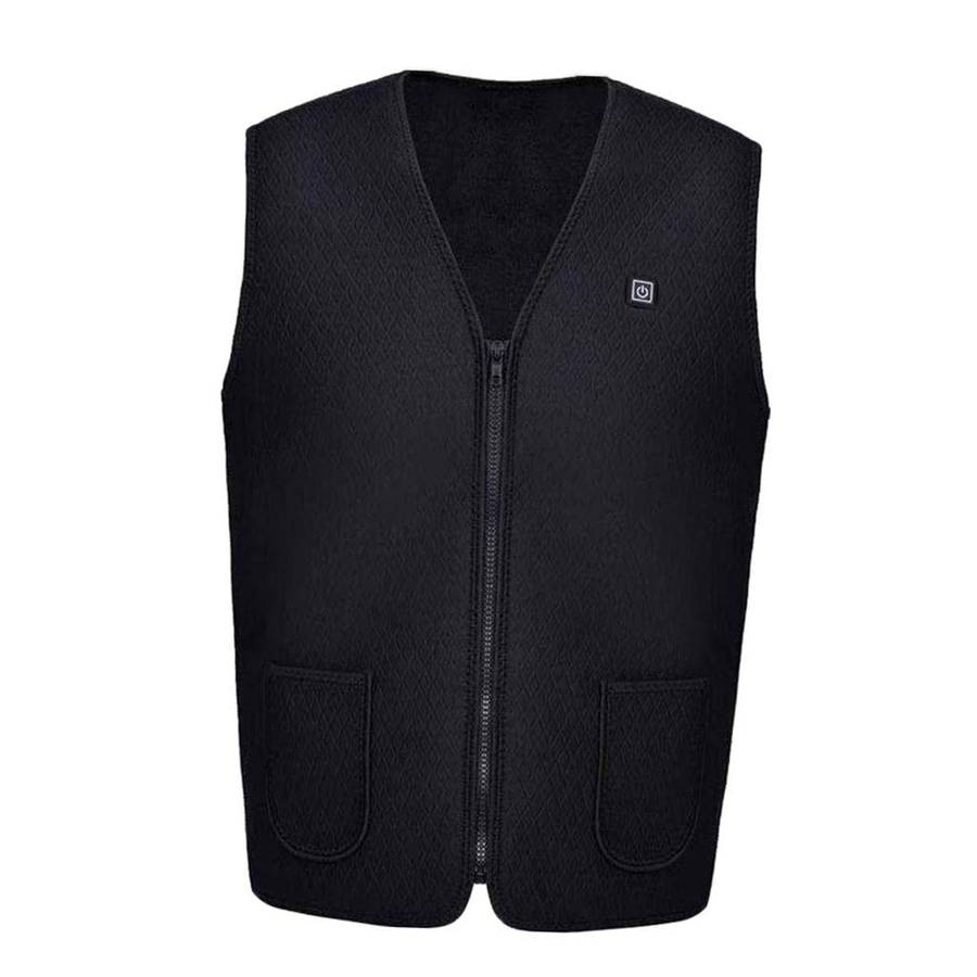 CLUB BOLLYWOOD Men`s Electric Heating Vest Winter Warm Up Jacket Battery Heated Coats
