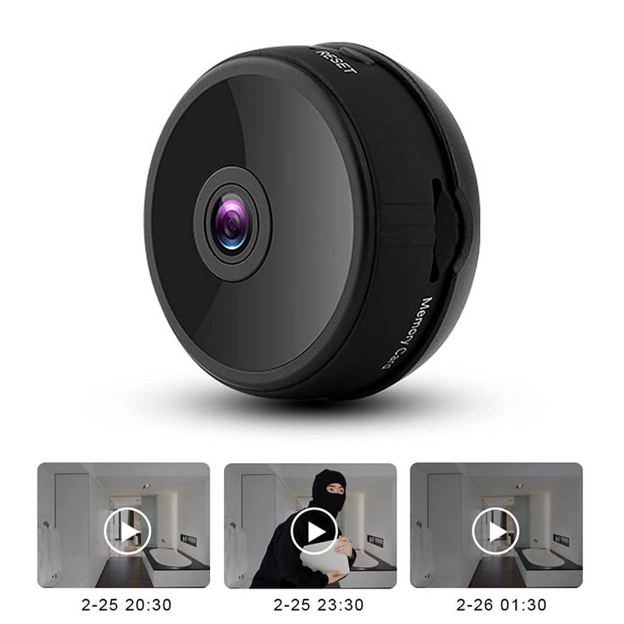 Mini Camera,1080P HD WiFi Mini Sports Camera,Wireless Network 150° Covering Wide Angle DV Night Visi