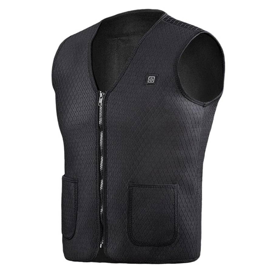 CLUB BOLLYWOOD Men`s Electric Heating Vest Winter Warm Up Jacket Battery Heated Coats