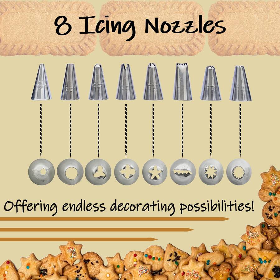 Biscuit Maker Press Biscuit Maker and Decoration Silver