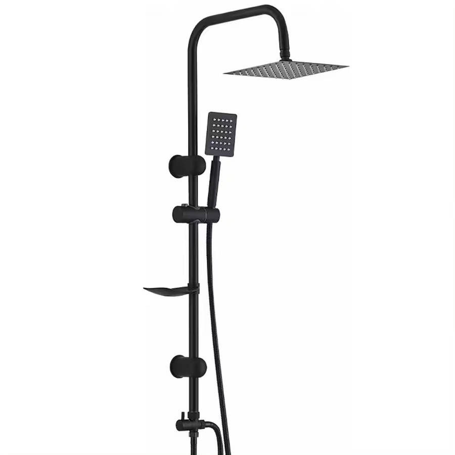 Bathroom Faucet Sanitary Ware Fitting silvery brass Rain Shower Column Set