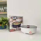 Multifunctional Tempered Glass lid premium Electric frying pan kitchen skillet cooking pots and pans