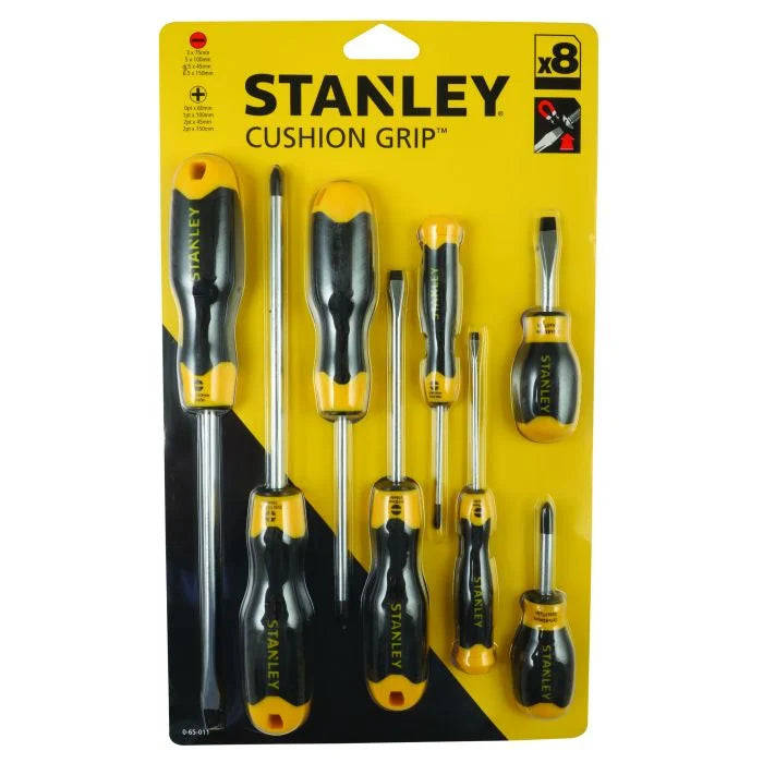 Cushion Grip 8 Piece Screwdriver