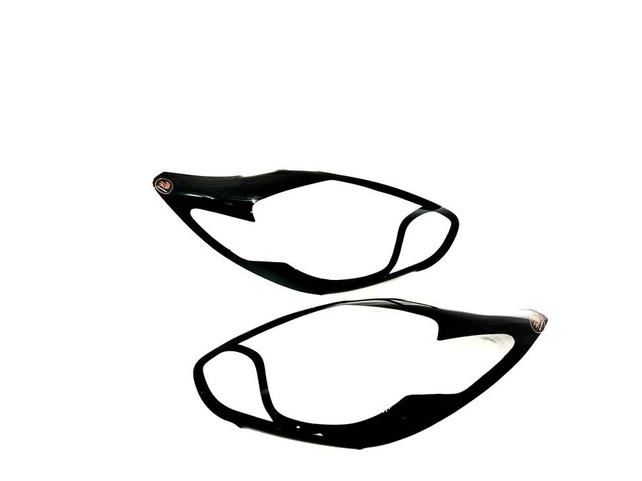 Ford Figo Gloss Black Headlight shields 12+