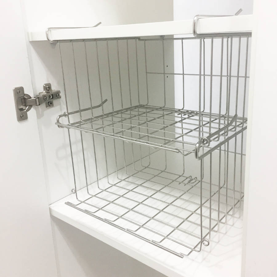 Stainless Steel Under-Shelf Basket