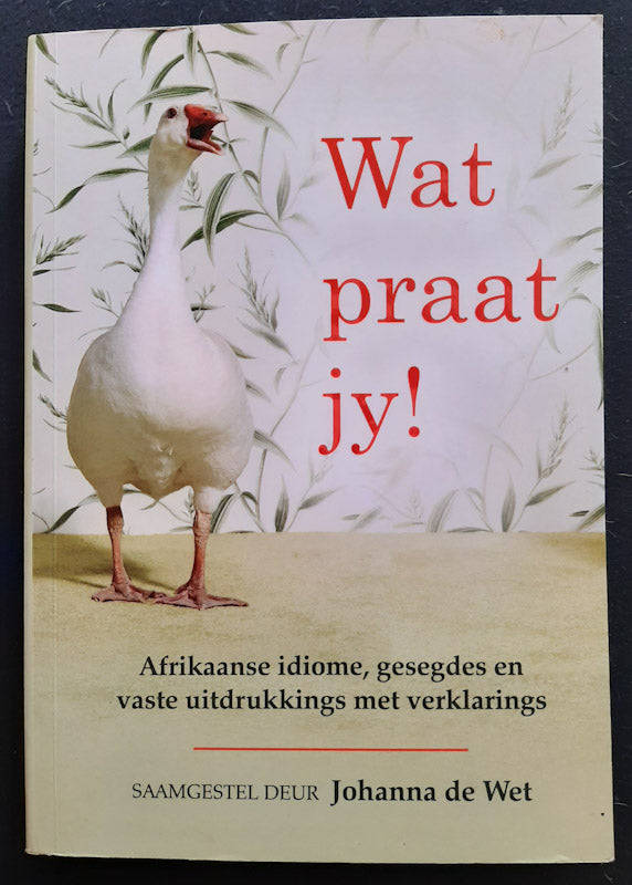 Wat Praat Jy! - Afrikaanse Idiome, Gesegdes En Vaste Uitdrukkings Met Verklarings (Johanna De Wet)