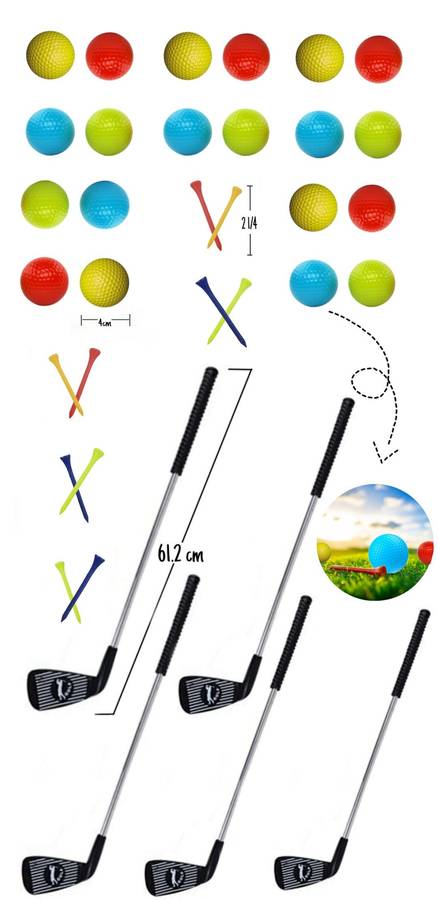 Kids Golf Sets - Bulk Pack of 5
