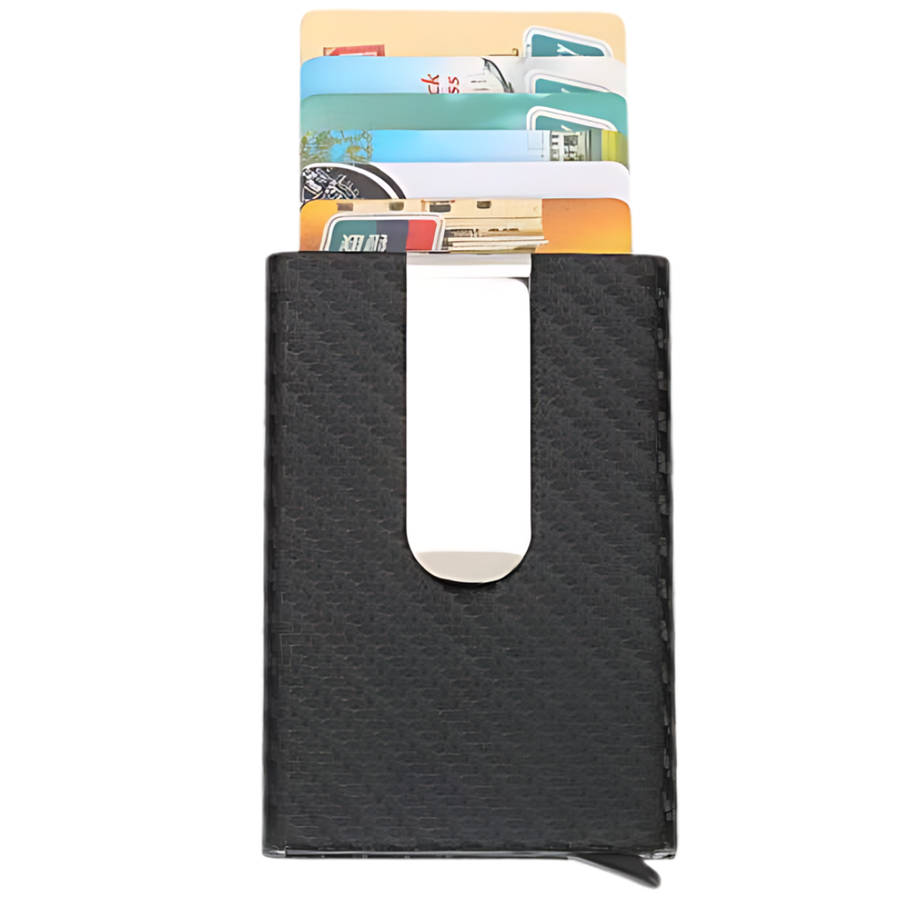 The Carbon Clip Pop Up Wallet