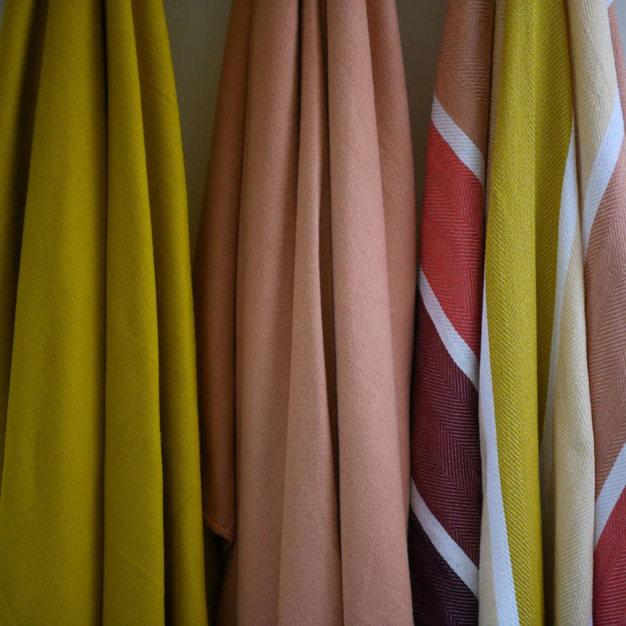 Protea Pinstripe  Sunset | Burgundy / Garnet
