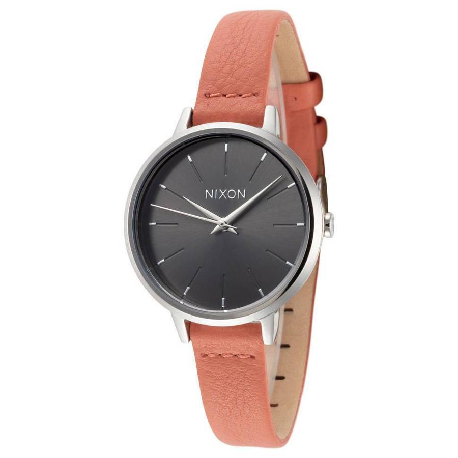 Nixon Women's Medium Kensington A12612958-00 32mm Gray Dial Leather Watch